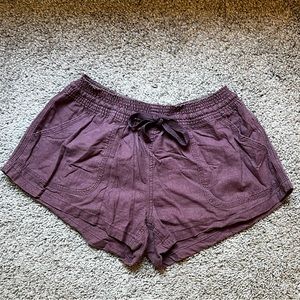 Burgundy shorts